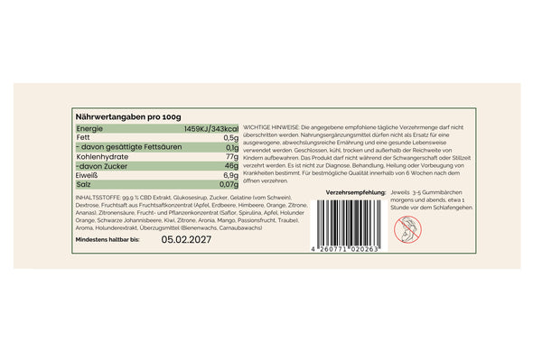 CBD-Gummibärchen 1000mg